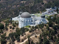 Griffith Observatory overlooking Los Angeles skyline