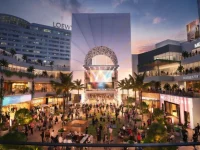 Hollywood and Highland shopping center with Dolby Theatre entrance